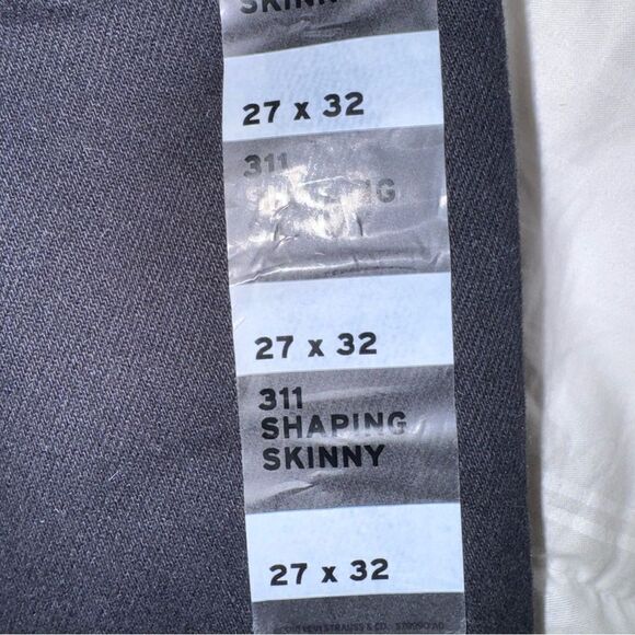 Levi’s Black Slim Fit Shaping skinny Full Length Jeans size 27x32- brand new! - Picture 7 of 14